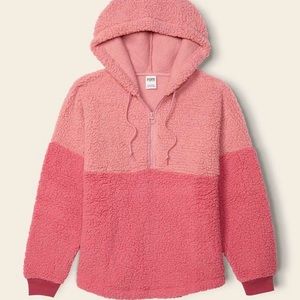 Varsity Sherpa Half Zip Pullover